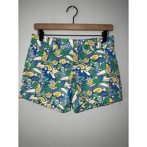 Vineyard vines toucan banana print chino shorts size 0